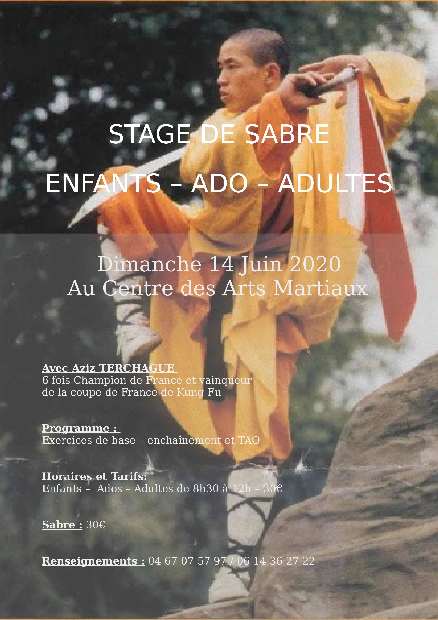 Stage de Sabre